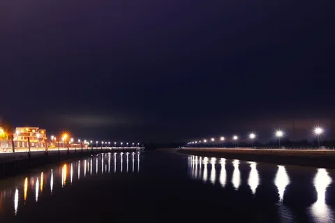 水域、日落、大桥、黎明、黄昏、韦德尔、港口、夜晚 水域、日落、大桥、黎明、黄昏、韦德尔、港口、夜晚