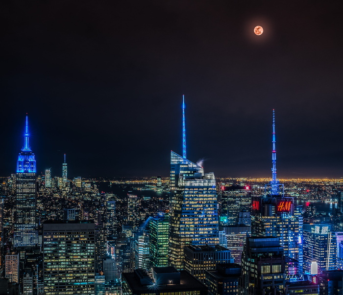 纽约市, 索尼, 市中心, a7r2, 第 42 街, 夜, 建筑, 建筑外观