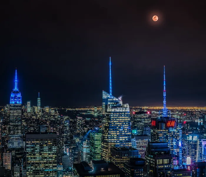 纽约市, 索尼, 市中心, a7r2, 第 42 街, 夜, 建筑, 建筑外观