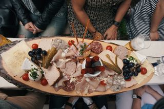 吃，美味，香肠，肉，奶酪，巴伐利亚，landshuter hochzeit，巴伐利亚食物