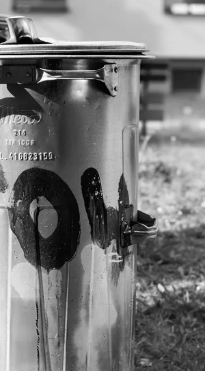 废物、垃圾、铁、大气、垃圾箱、建筑、建筑物、场所