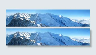 阿尔卑斯山、山脉、冬天、岩石、风景、景观、全景、旅游