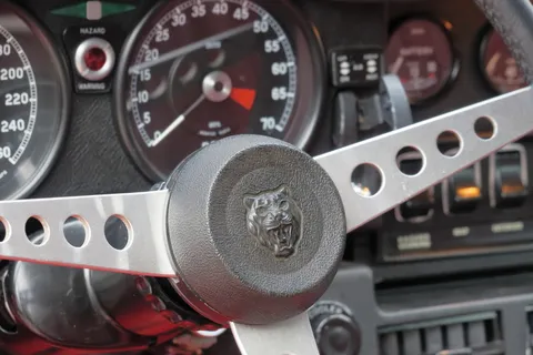 捷豹，e型，内饰，方向盘，三辐，经典，汽车，车辆