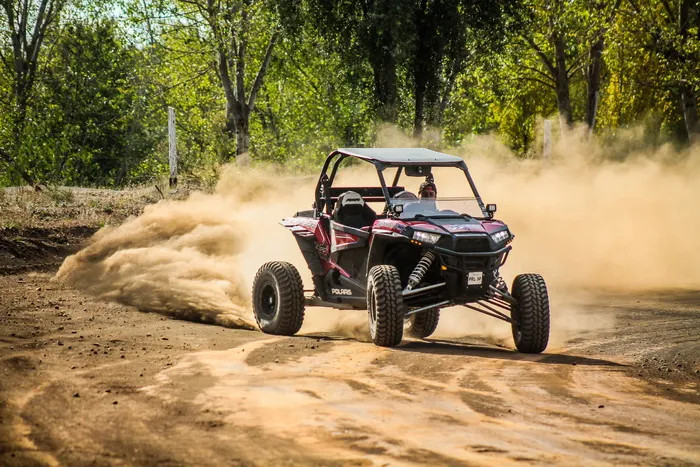 utv，赛道，旁边，树，童车，北极星，rzr，1000