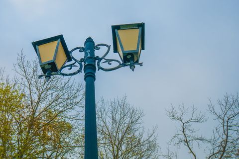 符号, 交叉, 灯柱, 俄罗斯, 符拉迪沃斯托克, 路灯, 灯, 尖顶