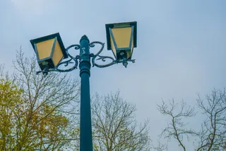 符号, 交叉, 灯柱, 俄罗斯, 符拉迪沃斯托克, 路灯, 灯, 尖顶