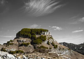 山，松散，景观，自然，天空，全景，障碍，完成