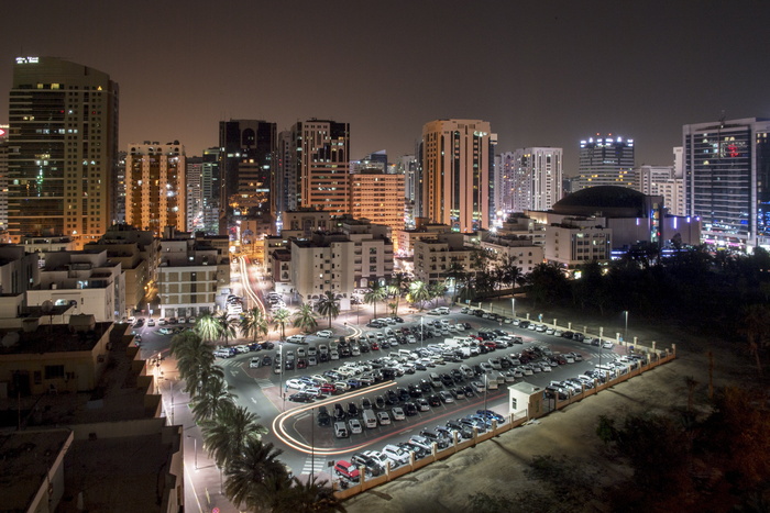 夜景, 灯, 城市, 旅行, 摩天楼, 天际线, 现场