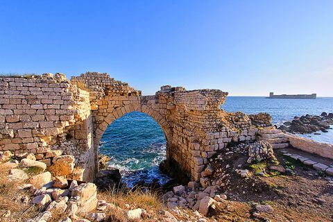 桃金娘，女孩，城堡，西里夫克，土耳其，女孩城堡，地中海，旧废墟