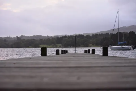 英国，湖区国家公园，水，天，湖，码头，自然，自然之美