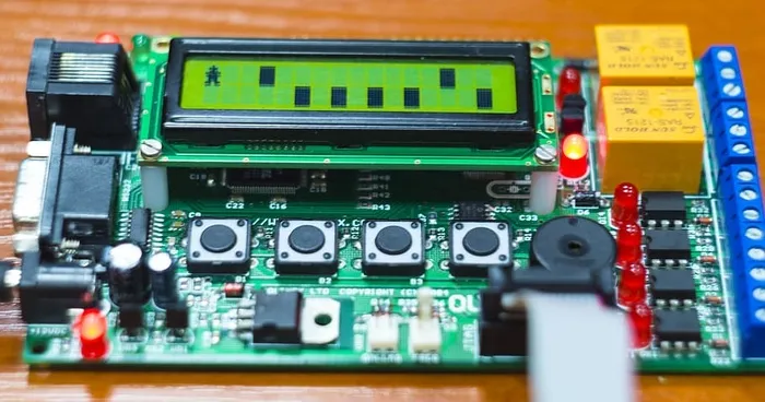 带液晶屏的绿色Pcb
