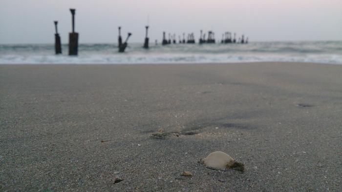 灰色、沙子、海岸、白天、海滩、景观、旅游、海洋