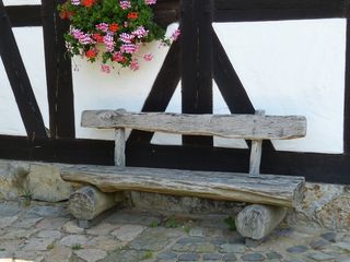 桁架、法赫沃克斯、木材、河岸、放松、休息、下班后、天竺葵