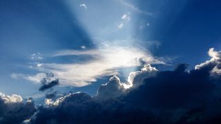 阳光, 云, 性质, 天空, 太阳, 天空云, 蓝天, 蓝色