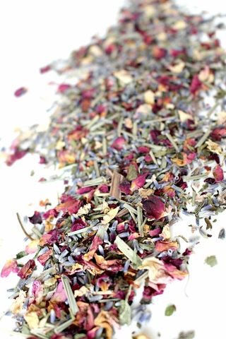 绿色，红色，草本植物，白色，表面，花朵，开花，开花