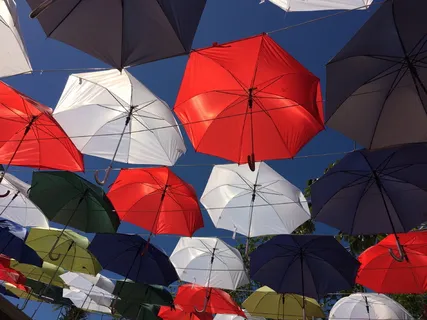 遮阳，阴影，太阳，热，夏天，蓝色，颜色，海滩