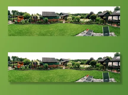 花园、地块、草地、草地、灯心草、花园房屋、建筑、建筑外部