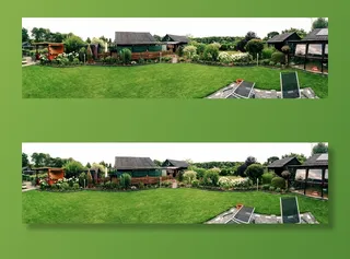 花园、地块、草地、草地、灯心草、花园房屋、建筑、建筑外部