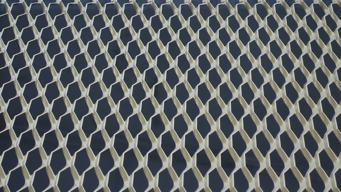 网格、薄板、拉伸、金属、规则、图案、背景、光泽