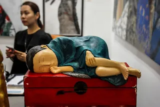 印度尼西亚, 雅加达, 文化, 睡眠, 雕塑, 图库, 展览, 框