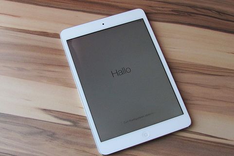 白色、ipad、棕色、木制、木板、苹果、平板电脑、触摸屏