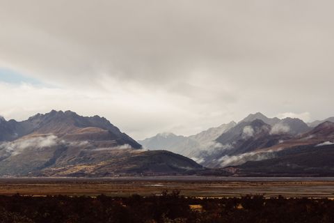 雾，风景，山，自然，户外，风景，雪，风景
