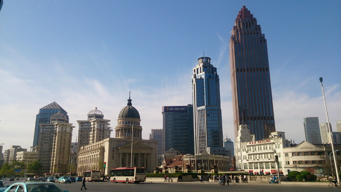 中国，天津，高层建筑，天津音乐厅，白宫，道路，建筑，建筑