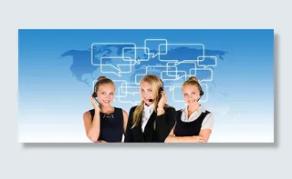 呼叫中心、耳机、女性、服务、咨询、信息、通话、大陆