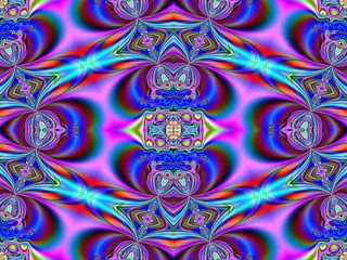 平铺、基于分形的抽象背景图案