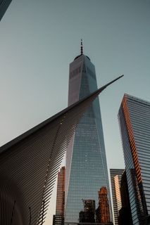 世贸大厦低角度摄影