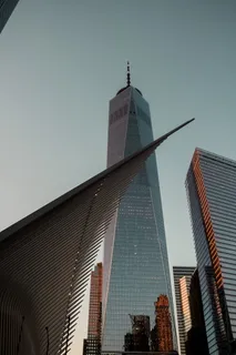 世贸大厦低角度摄影