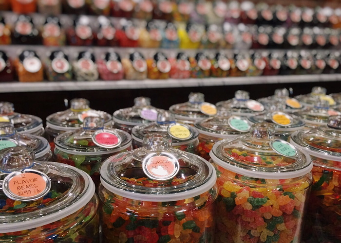 糖果店，糖果，糖果，糖，选择，大量物品，变化，室内
