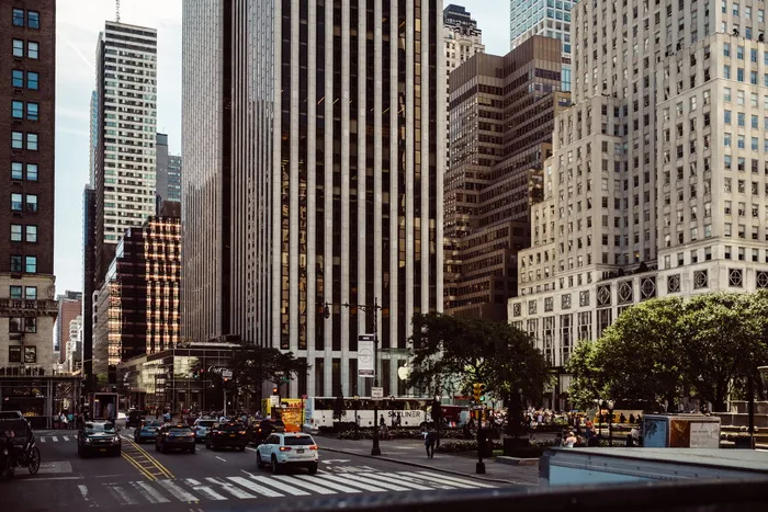 美国纽约州第五大道第五大道第五大道苹果商店街