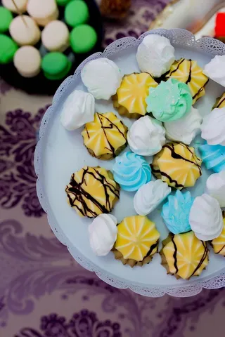 饼干，甜的，白的，美味的，饼干，蛋糕，食物，节日