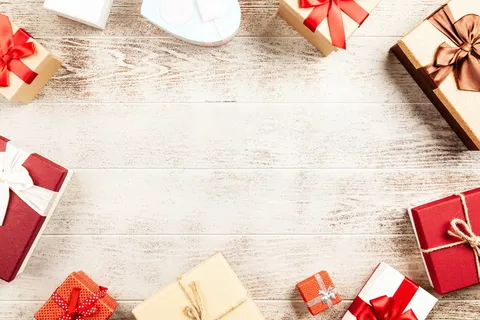 礼品盒平面摄影