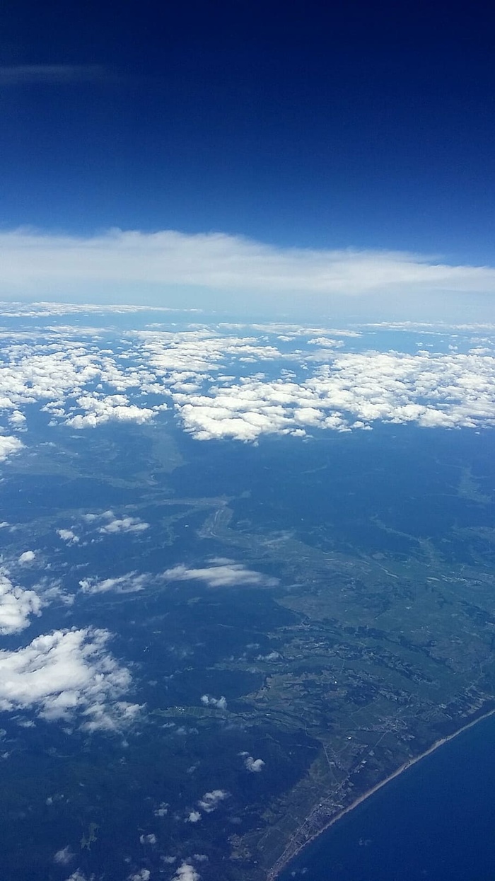 北海道，天空，云，蓝色，云-天空，风景-自然，自然之美，鸟瞰图