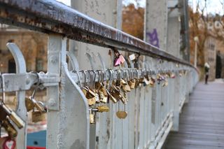 法国，巴黎，大桥，埃克萨皮亚，船闸，建筑结构，建筑，白天