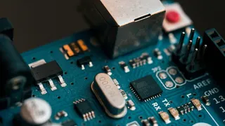 蓝色电路板，技术，工业，电子工业，电路板，设备，特写，计算机芯片