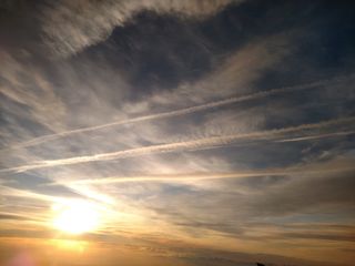 天空，日出，地平线，旅行，光，阳光，明亮，早晨