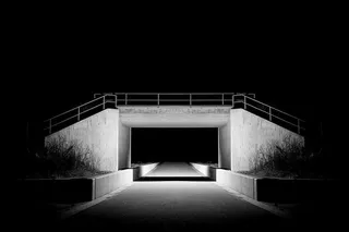 道路、街道、立交桥、桥梁、建筑、夜晚、夜晚、黑暗