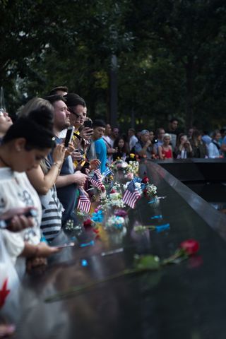 美国，纽约，一个世界贸易中心，911，纽约，周年纪念，世贸中心，人群