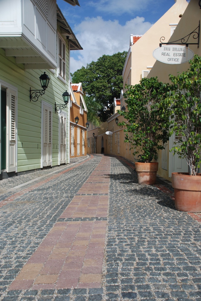 街道，彩色房屋，curacao，真实街道，彩色，建筑结构，建筑外观