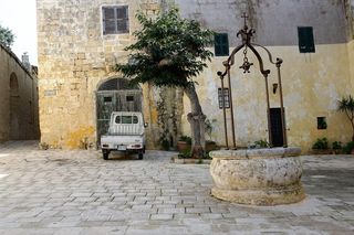马耳他、住宅、Mdina、汽车、街道、建筑外观、城市、建筑结构