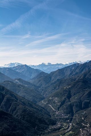 户外、自然、山脉、山脉、山峰、斜坡、施韦兹、洛迦诺