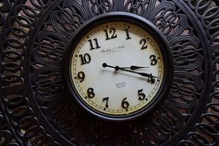 时钟，颜色，桌子，图案，现代，股票，数字，时间