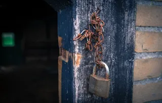锁，生锈，谷仓，棚子，铁，复古，挂锁，肮脏