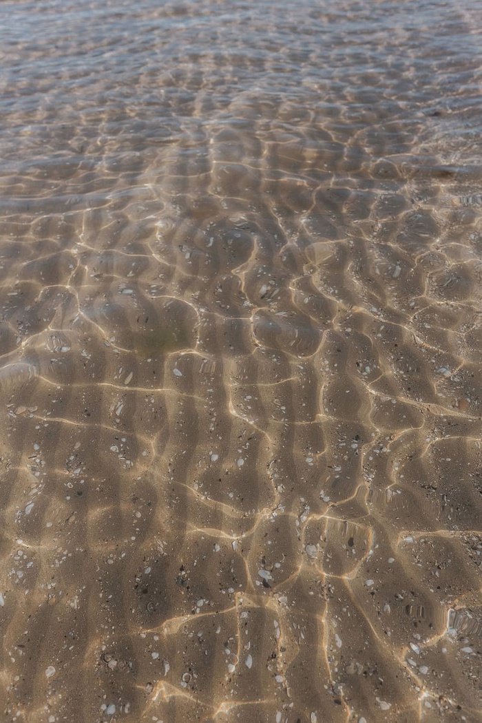 沙滩上的海浪