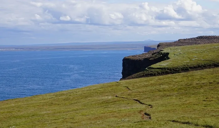 海，海岸，悬崖，深渊，水，天空，云天，风景-自然