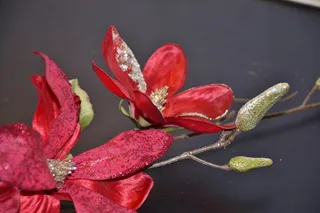 bloom，bloom，flower，塑料花，艺术花，红色，石头，装饰