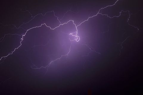 照明，夜间，天空，云彩，黑暗，夜晚，闪电，光亮